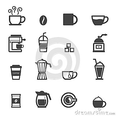 Cup of coffee icons Vector Illustration