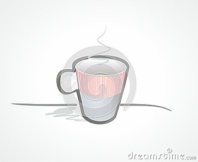 Cup of coffee illustration Cartoon Illustration