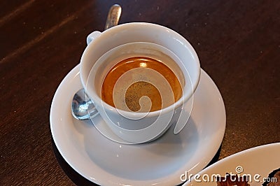 Cup coffee imitation of pencil drawing Stock Photo