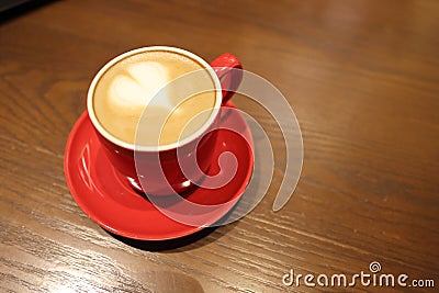 Cup of coffee with Love Stock Photo