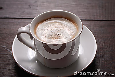 Cup of coffee made from fresh roasted coffee beans Stock Photo