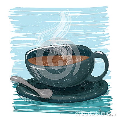 A cup of coffee. Vector Illustration