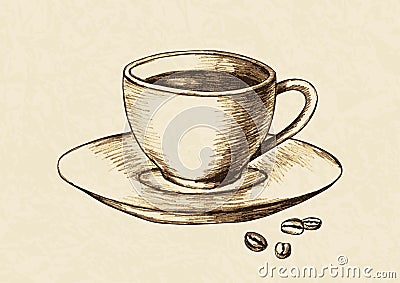 Cup Of Coffee Vector Illustration