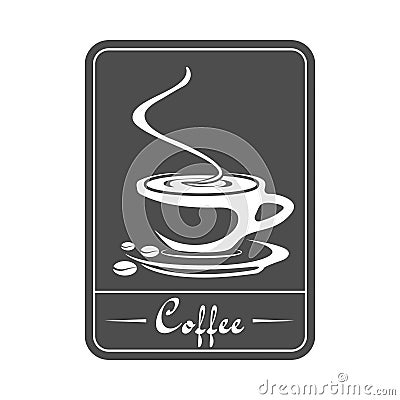 A cup of coffee. Vector icon for coffee shops, websites and applications Vector Illustration