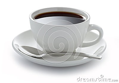 Cup Coffee Black White Stock Photo