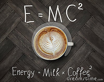 Cup of energy coffee Stock Photo