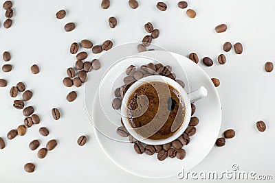 Cup of Espresso Coffee Stock Photo