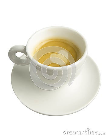 Cup of Espresso isolated Stock Photo