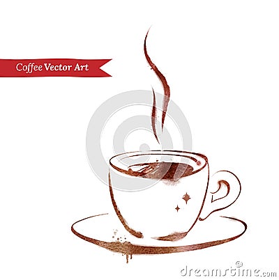 A cup of espresso Vector Illustration