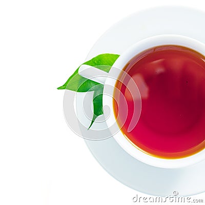 Cup of freshly brewed tea Stock Photo