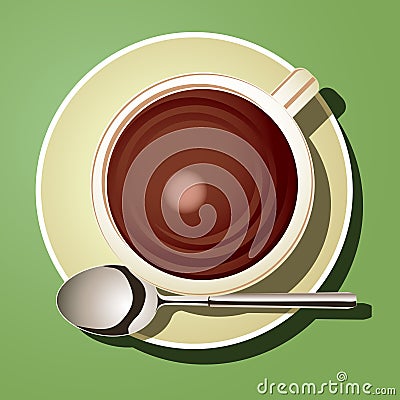 Cup of Hot Chocolate Vector Illustration