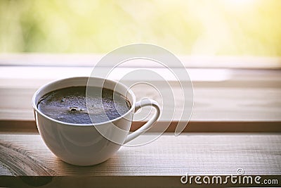 Cup of morning coffee Stock Photo