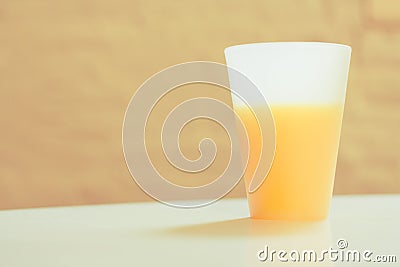 A Cup of Orange Juice Stock Photo