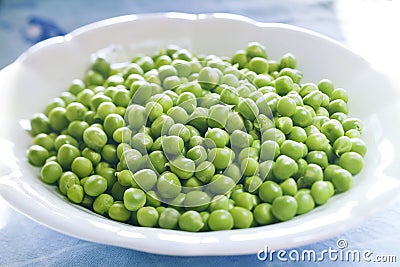 Cup of peas Stock Photo