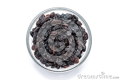 Cup of raisins Stock Photo