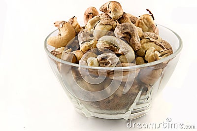 Cup of Roasted cashew nuts Stock Photo