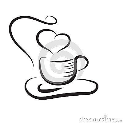 Cup of soffee Vector Illustration