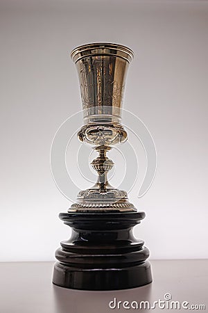 Cup Symbolizing Victory in a Competition for Barcelona Football Club Soccer Team-Barcelona Cup Stock Photo