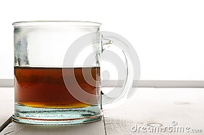 Cup of tea backlit Stock Photo