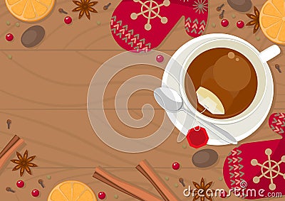 Cup of tea Vector Illustration