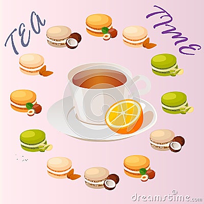 Cup of tea Vector Illustration