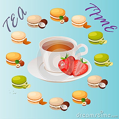 Cup of tea Vector Illustration