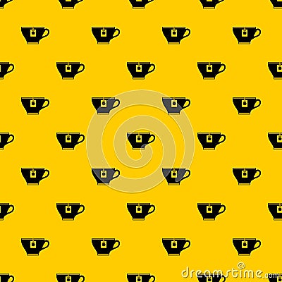 Cup with teabag pattern vector Vector Illustration