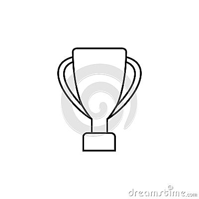 Cup vector icon. champion illustration sign. winner symbol. win logo. Vector Illustration