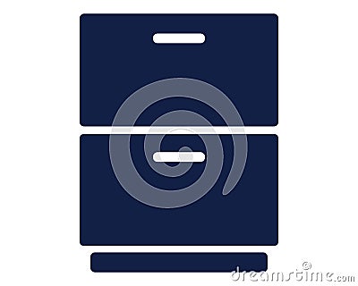 Cupboard icon glyph cool cute icon pack Vector Illustration