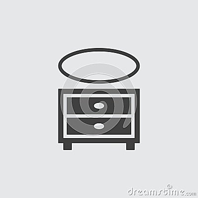 Cupboard icon illustration Vector Illustration