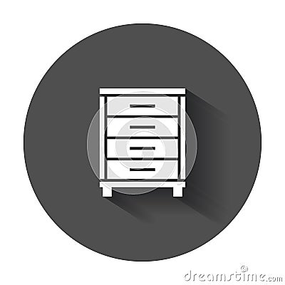 Cupboard icon. Vector Illustration