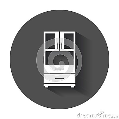 Cupboard icon. Vector Illustration