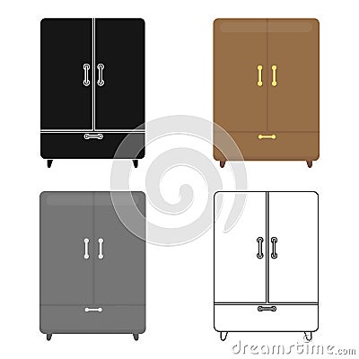 Cupboard icon of vector illustration for web and mobile Vector Illustration