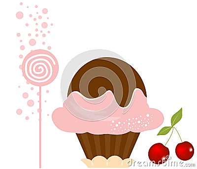 Cupcake Vector Illustration