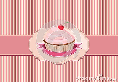 Cupcake background Stock Photo