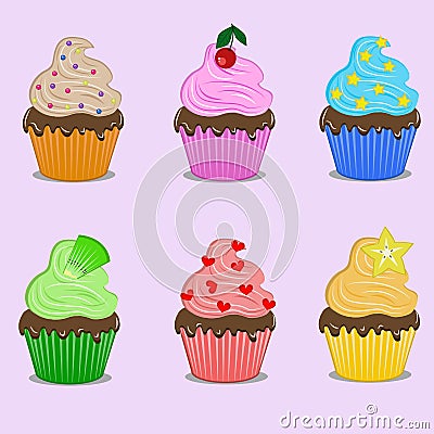 Cupcake Vector Illustration