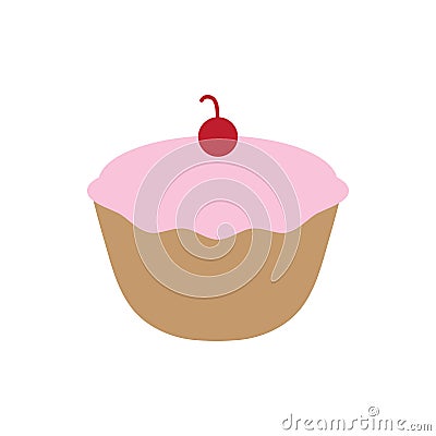 Cupcake icon design template vector illustration isolated Vector Illustration