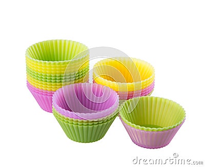 Cupcake liners Stock Photo