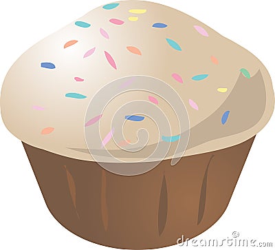 Cupcake muffin Vector Illustration