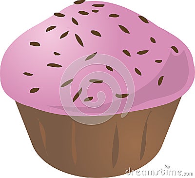 Cupcake muffin Vector Illustration