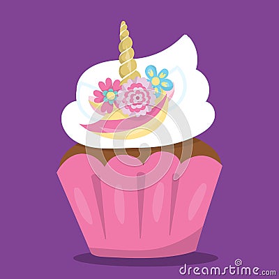 CUPCAKE PINK 10 Vector Illustration