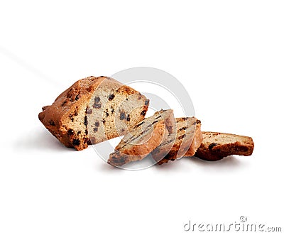 Cupcake with raisins. Stock Photo