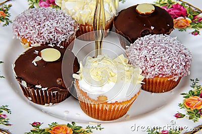 Cupcake selection. Stock Photo