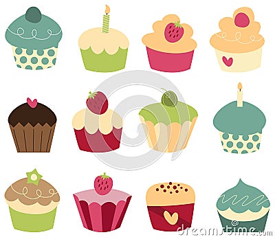 Cupcakes Vector Illustration