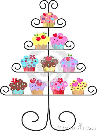 Cupcakes Vector Illustration