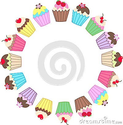 Cupcakes Vector Illustration