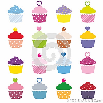 Cupcakes Vector Illustration