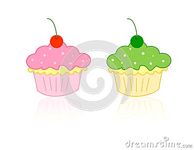 Cupcakes Vector Illustration