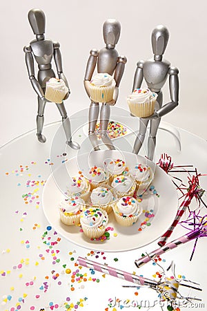 Cupcakes 4 dummies Stock Photo