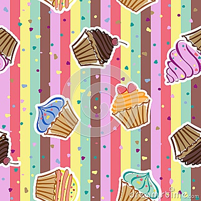 Cupcakes Vector Illustration